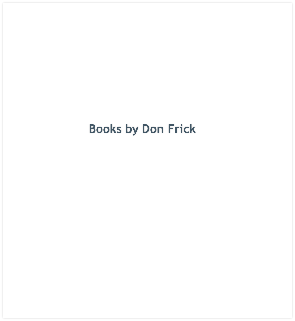 Books by Don Frick
